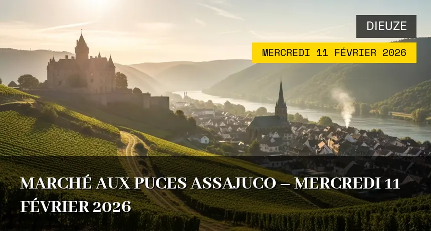 Affiche de l'événement : Marché aux puces Assajuco – Mercredi 11 Février 2026