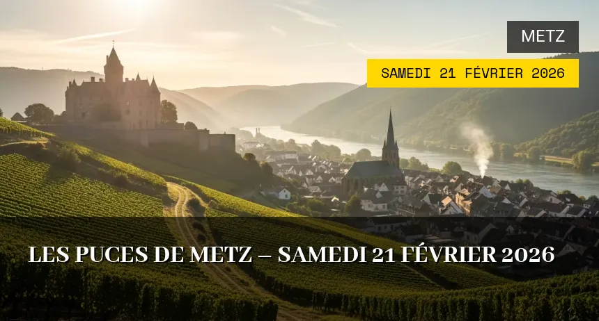 Affiche de l'événement : Les Puces de Metz – Samedi 21 Février 2026