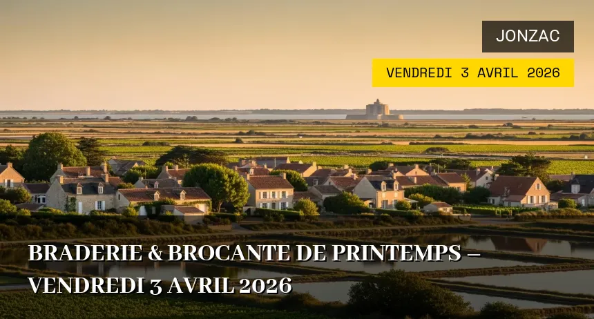 Affiche de l'événement : Braderie & brocante de Printemps – Vendredi 3 Avril 2026