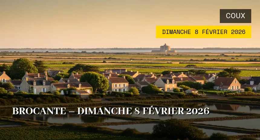 Affiche de l'événement : Brocante – Dimanche 8 Février 2026