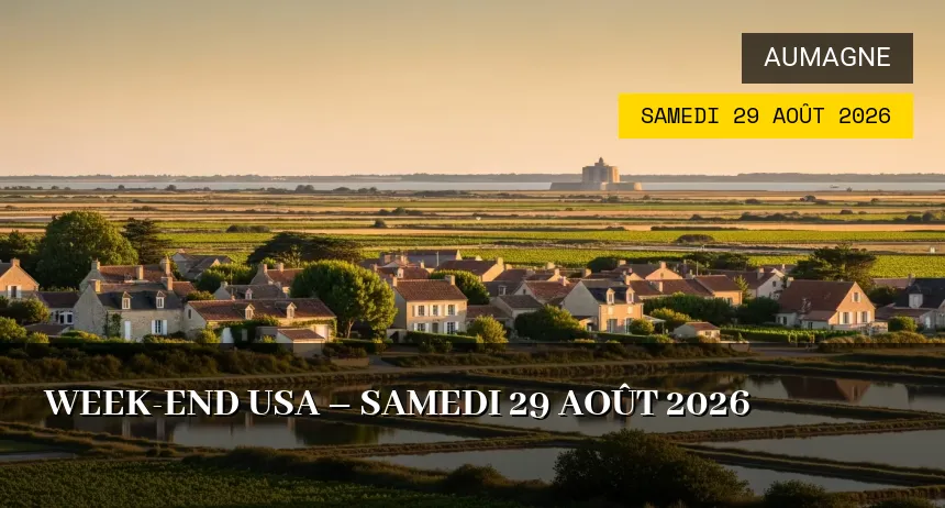 Affiche de l'événement : Week-end USA – Samedi 29 Août 2026