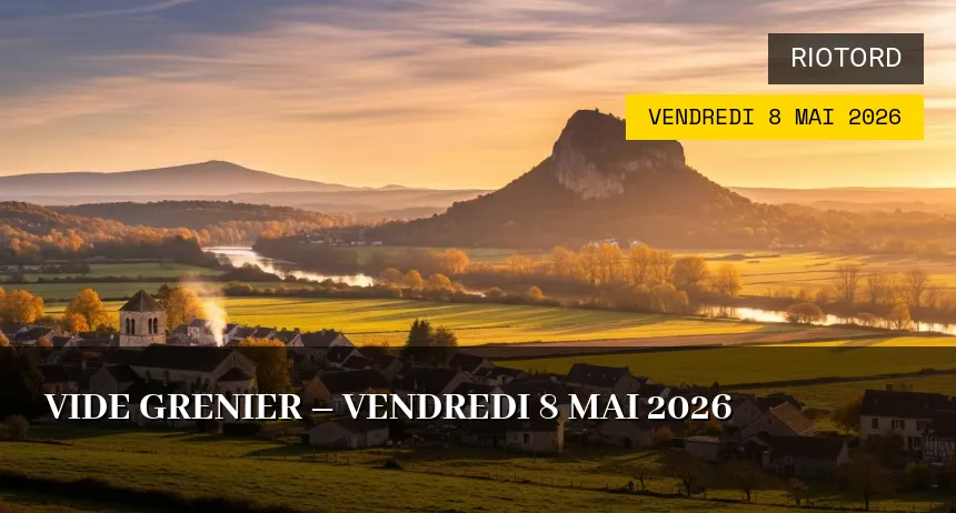 Affiche de l'événement : Vide grenier – Vendredi 8 Mai 2026