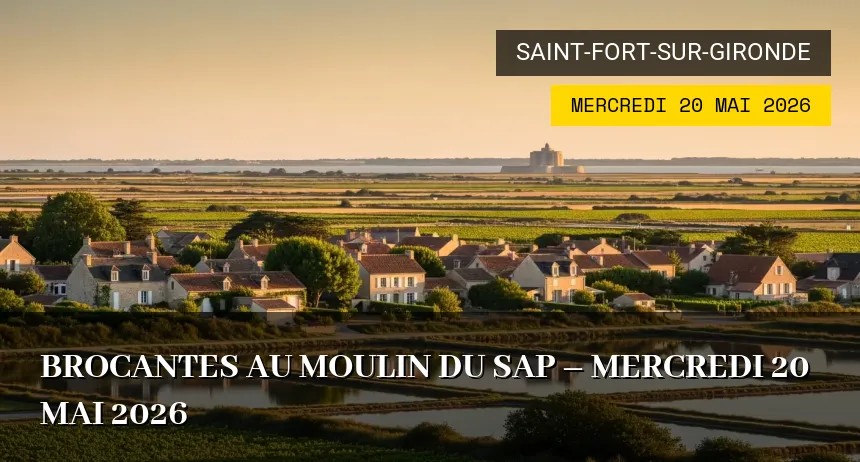 Affiche de l'événement : Brocantes au Moulin du Sap – Mercredi 20 Mai 2026