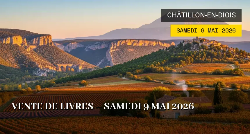 Affiche de l'événement : Vente de livres de Châtillon-en-Diois