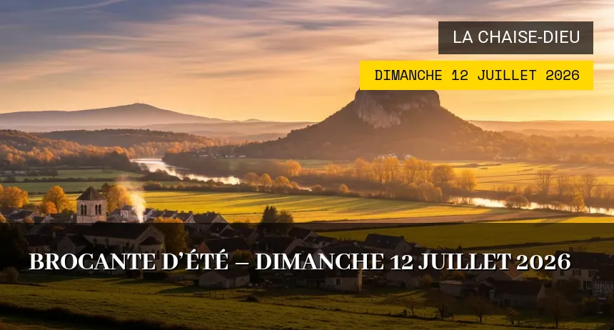 Affiche de l'événement : Brocante d&rsquo;été – Dimanche 12 Juillet 2026