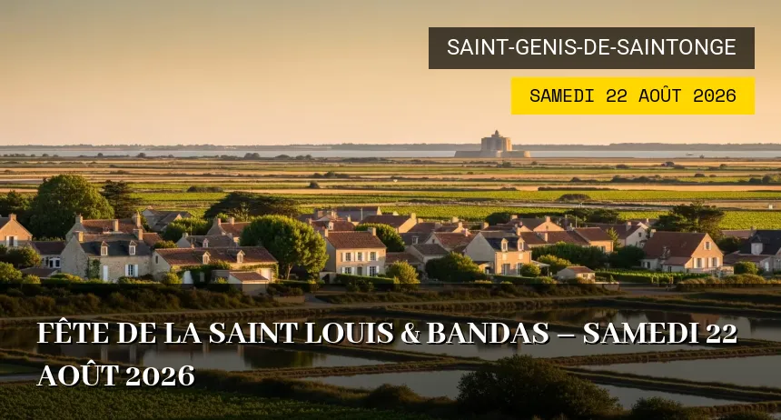 Affiche de l'événement : Fête de la Saint Louis & bandas – Samedi 22 Août 2026