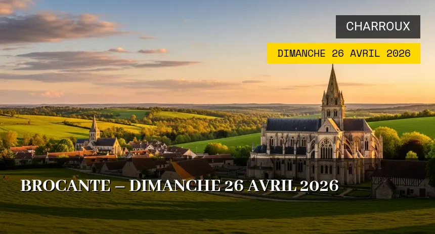 Affiche de l'événement : Brocante – Dimanche 26 Avril 2026