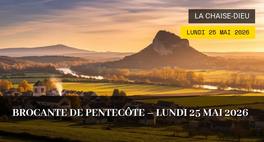 Affiche de l'événement : Brocante de Pentecôte – Lundi 25 Mai 2026