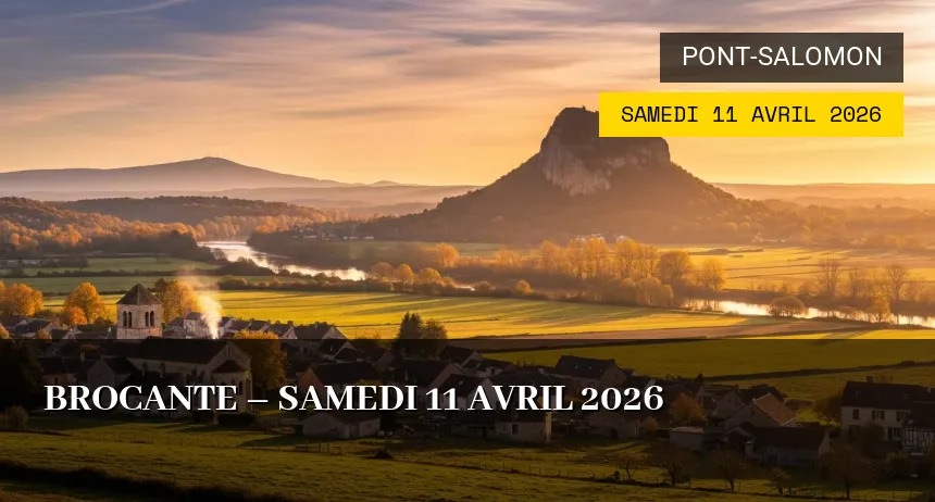Affiche de l'événement : Brocante – Samedi 11 Avril 2026