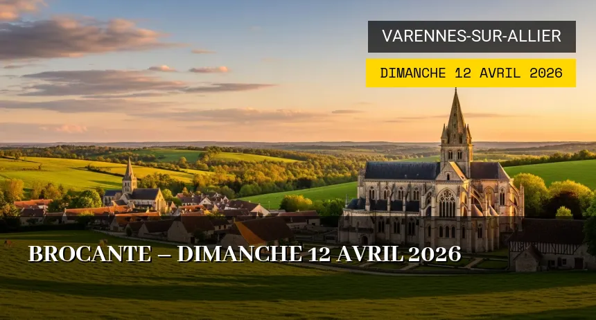 Affiche de l'événement : Brocante – Dimanche 12 Avril 2026
