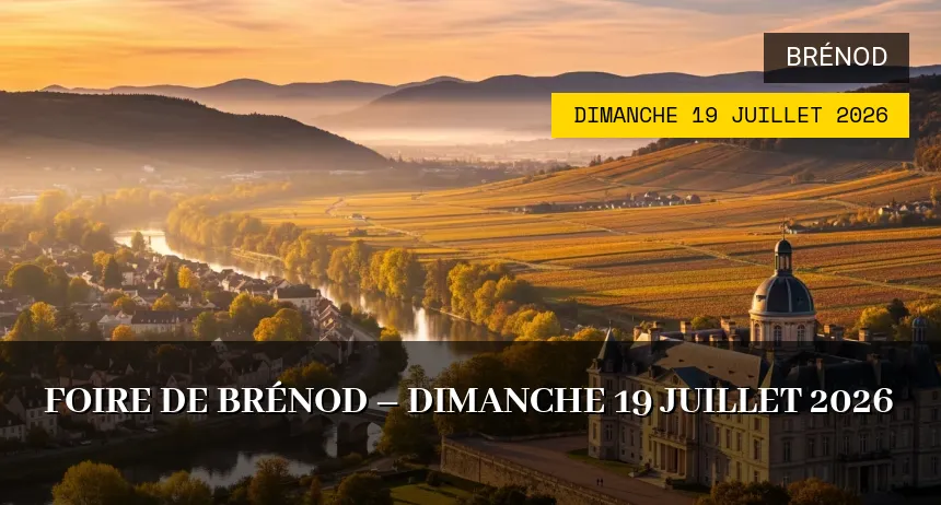 Affiche de l'événement : Foire de Brénod – Dimanche 19 Juillet 2026