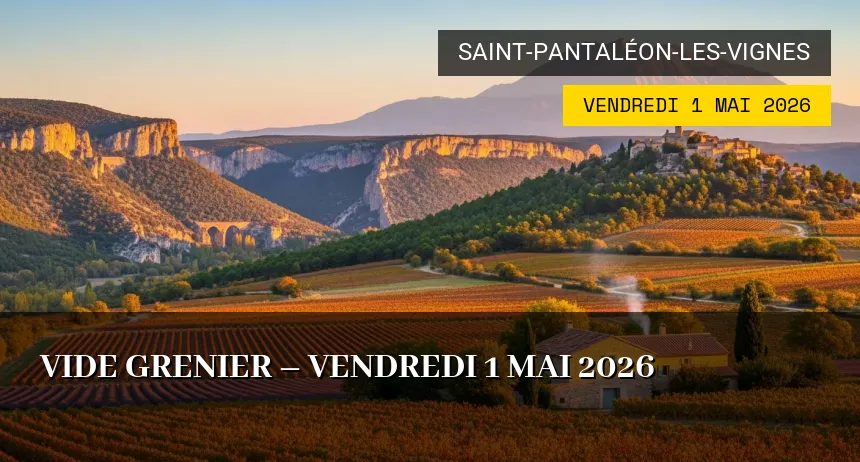 Affiche de l'événement : vide grenier – Vendredi 1 Mai 2026