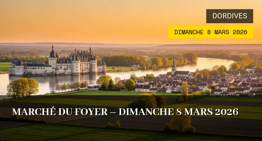 Affiche de l'événement : Marché du foyer – Dimanche 8 Mars 2026