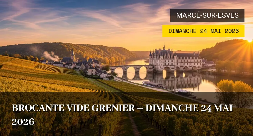 Affiche de l'événement : Brocante Vide Grenier – Dimanche 24 Mai 2026