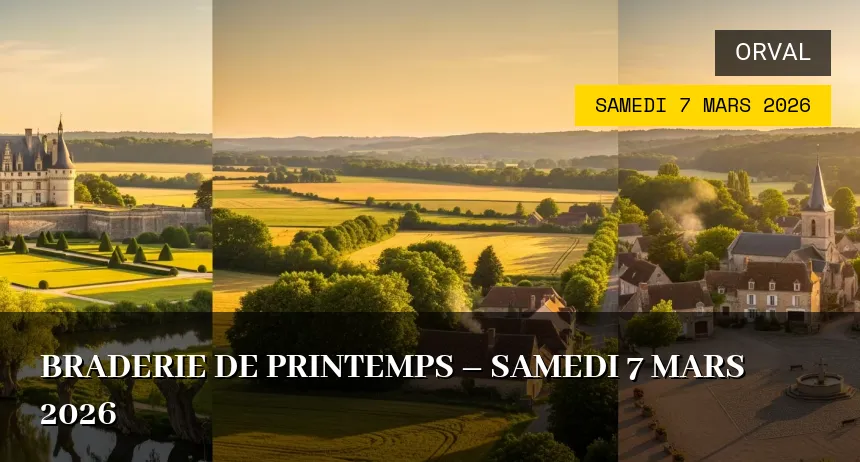 Affiche de l'événement : Braderie de printemps – Samedi 7 Mars 2026