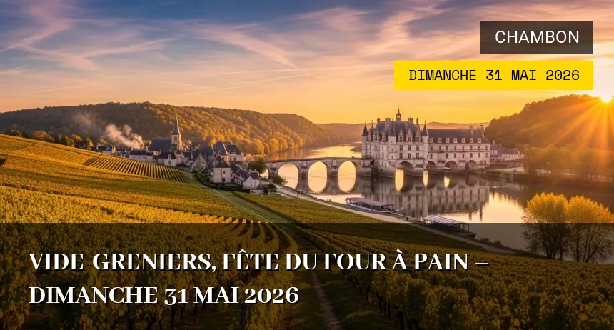 Affiche de l'événement : Vide-Greniers, Fête du four à pain – Dimanche 31 Mai 2026