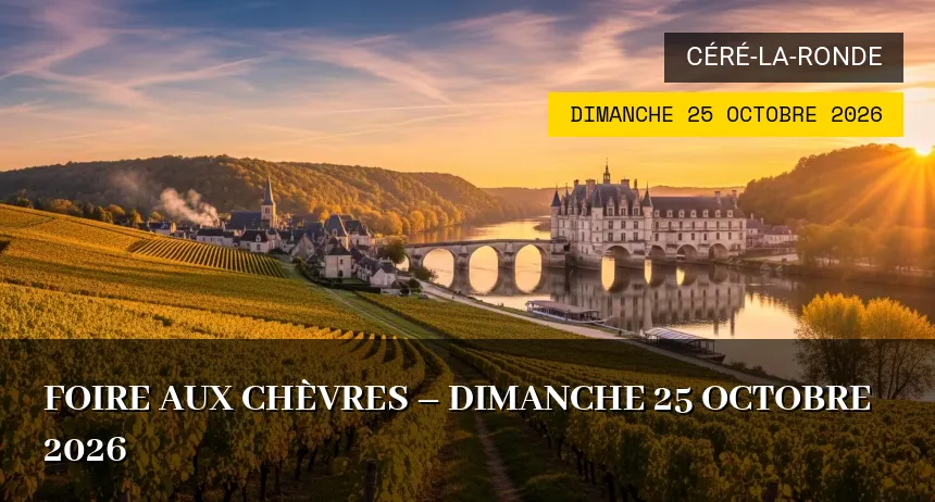 Affiche de l'événement : Foire aux chèvres – Dimanche 25 Octobre 2026