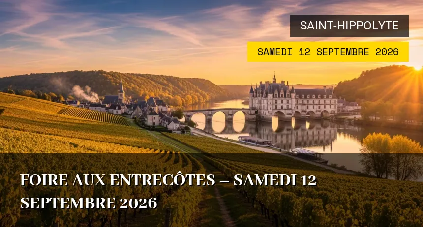 Affiche de l'événement : Foire aux entrecôtes – Samedi 12 Septembre 2026