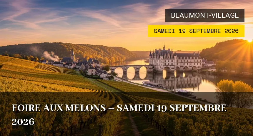 Affiche de l'événement : Foire aux melons – Samedi 19 Septembre 2026