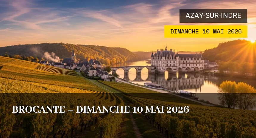Affiche de l'événement : Brocante – Dimanche 10 Mai 2026