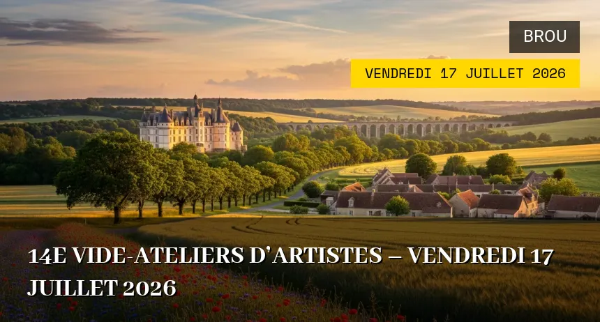 Affiche de l'événement : 14e vide-ateliers d&rsquo;artistes – Vendredi 17 Juillet 2026