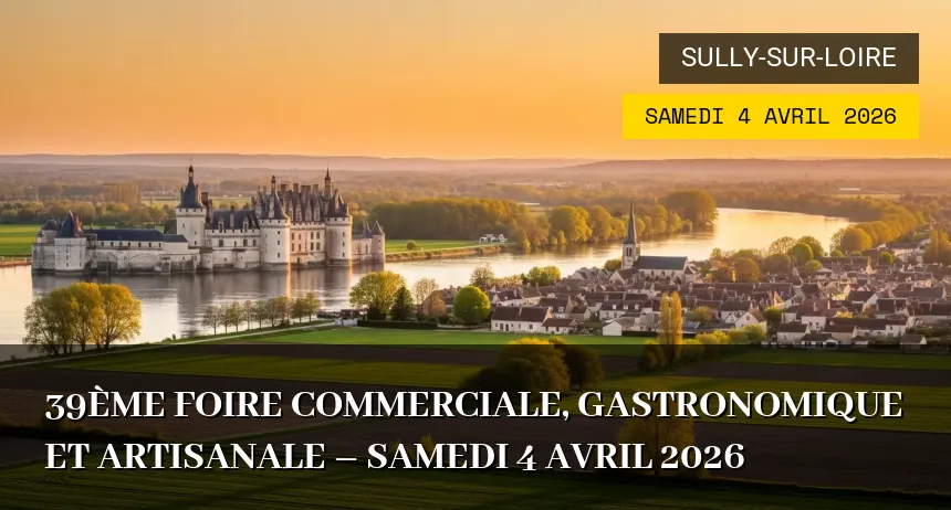 Affiche de l'événement : 39ème Foire commerciale, gastronomique et artisanale – Samedi 4 Avril 2026