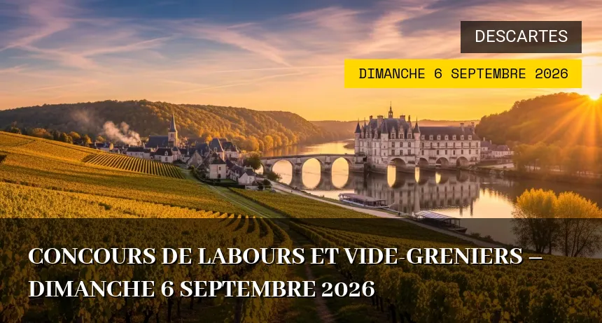 Affiche de l'événement : Concours de labours et vide-greniers – Dimanche 6 Septembre 2026