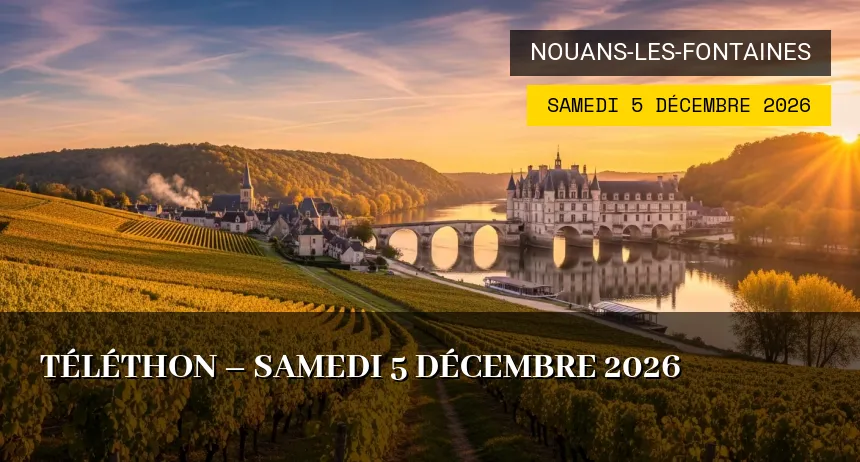 Affiche de l'événement : Téléthon – Samedi 5 Décembre 2026