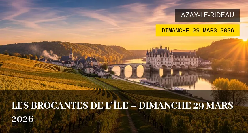 Affiche de l'événement : Les brocantes de l’Île – Dimanche 29 Mars 2026