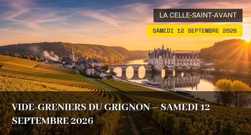 Affiche de l'événement : Vide-greniers du Grignon – Samedi 12 Septembre 2026