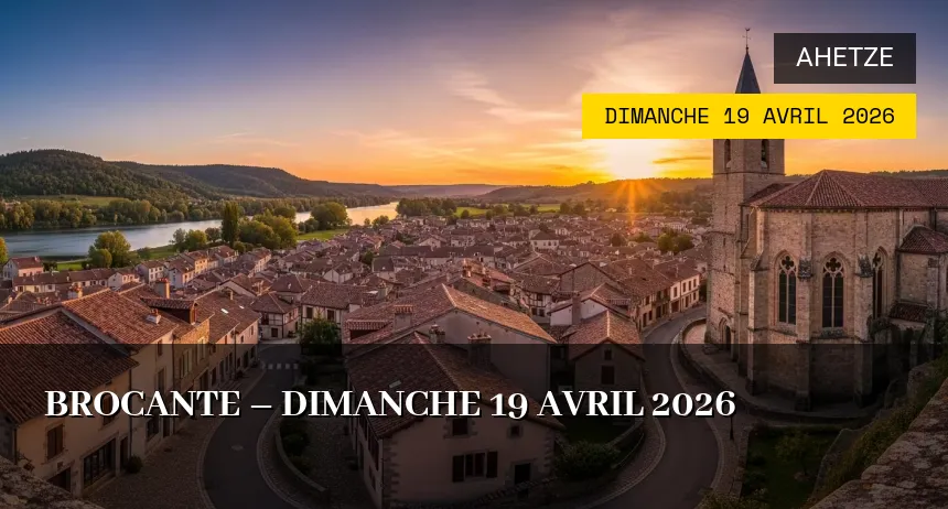 Affiche de l'événement : Brocante – Dimanche 19 Avril 2026