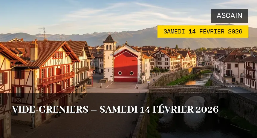 Affiche de l'événement : Vide-greniers – Samedi 14 Février 2026
