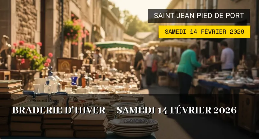Affiche de l'événement : Braderie d&rsquo;hiver – Samedi 14 Février 2026