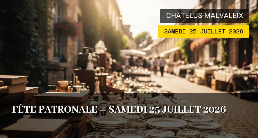Affiche de l'événement : Fête patronale – Samedi 25 Juillet 2026