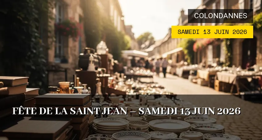 Affiche de l'événement : Fête de la Saint Jean – Samedi 13 Juin 2026