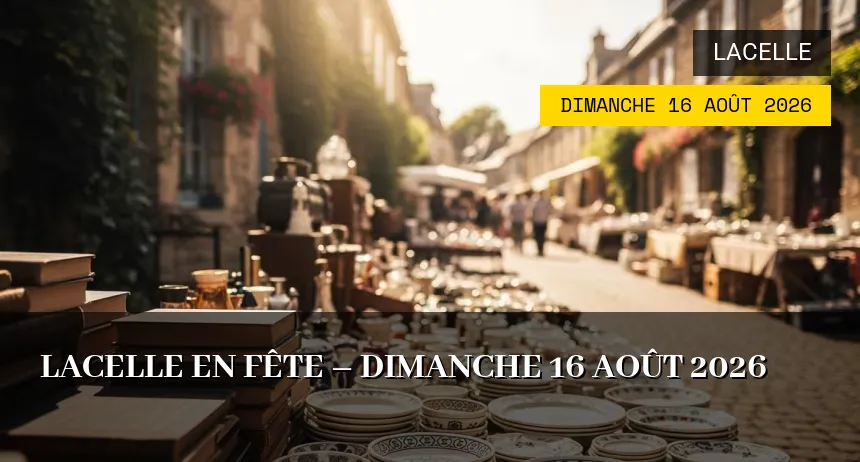 Affiche de l'événement : Lacelle en Fête – Dimanche 16 Août 2026