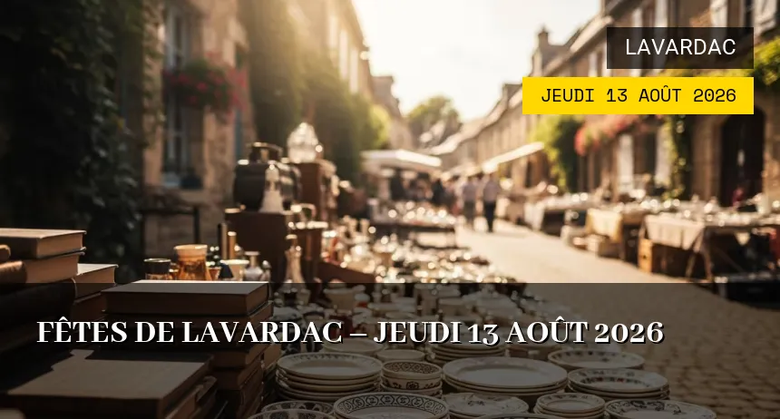 Affiche de l'événement : Fêtes de Lavardac – Jeudi 13 Août 2026