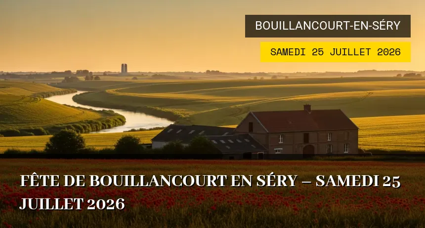 Affiche de l'événement : Fête de Bouillancourt en Séry – Samedi 25 Juillet 2026