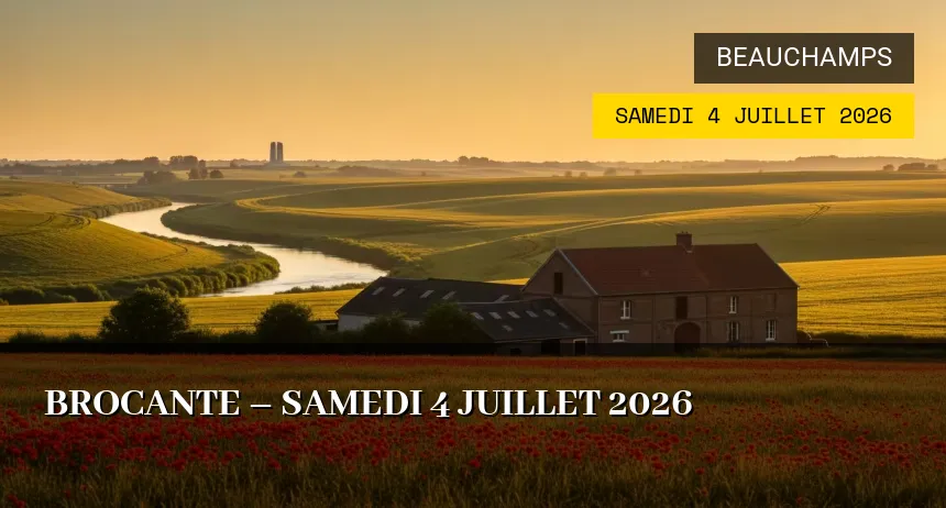 Affiche de l'événement : Brocante – Samedi 4 Juillet 2026