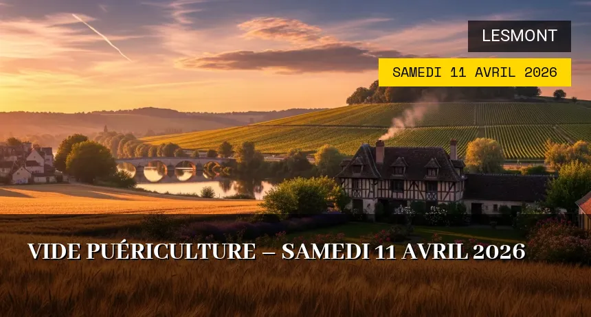 Affiche de l'événement : Vide puériculture – Samedi 11 Avril 2026