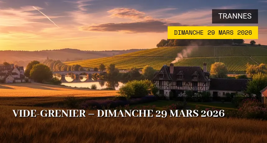 Affiche de l'événement : Vide-grenier – Dimanche 29 Mars 2026