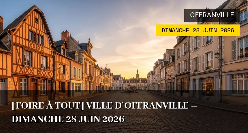Affiche de l'événement : [Foire à tout] Ville d&rsquo;Offranville – Dimanche 28 Juin 2026