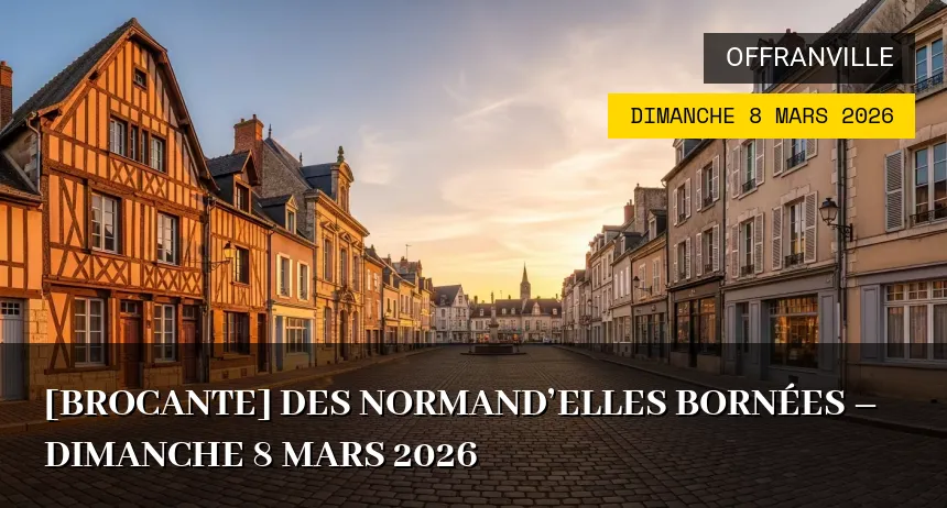 Affiche de l'événement : [Brocante] Des Normand&rsquo;elles Bornées – Dimanche 8 Mars 2026