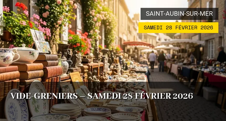Affiche de l'événement : Vide-greniers – Samedi 28 Février 2026