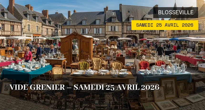 Affiche de l'événement : Vide grenier – Samedi 25 Avril 2026