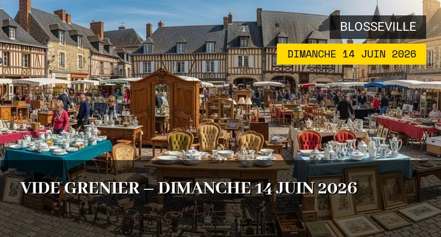 Affiche de l'événement : Vide grenier – Dimanche 14 Juin 2026