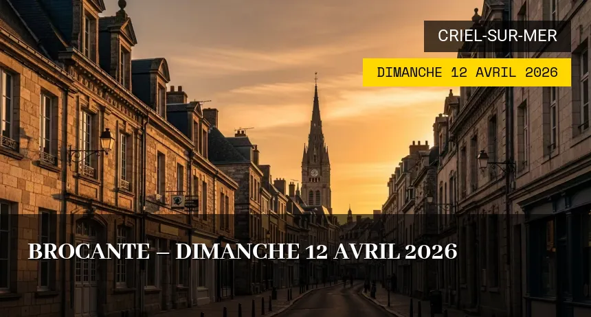 Affiche de l'événement : Brocante – Dimanche 12 Avril 2026