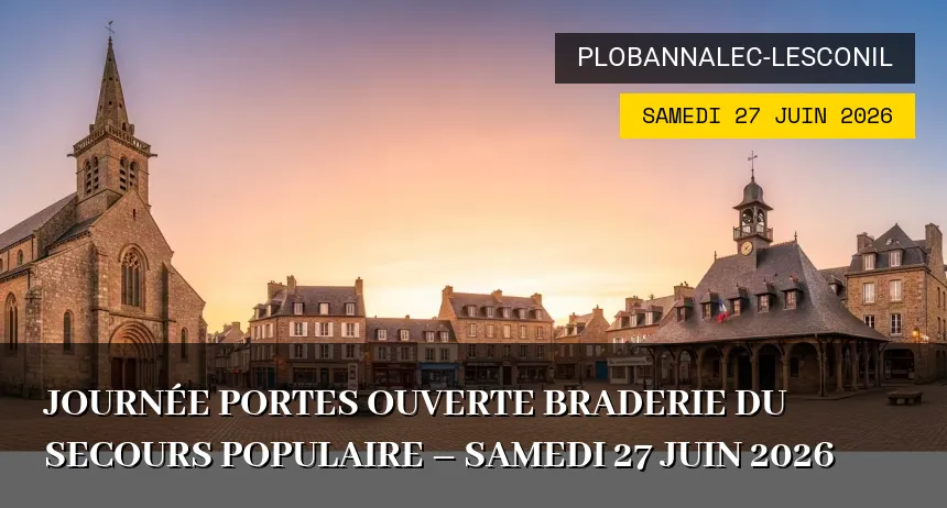 Affiche de l'événement : Journée portes Ouverte Braderie du Secours populaire – Samedi 27 Juin 2026