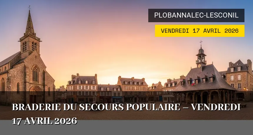 Affiche de l'événement : Braderie du Secours populaire – Vendredi 17 Avril 2026
