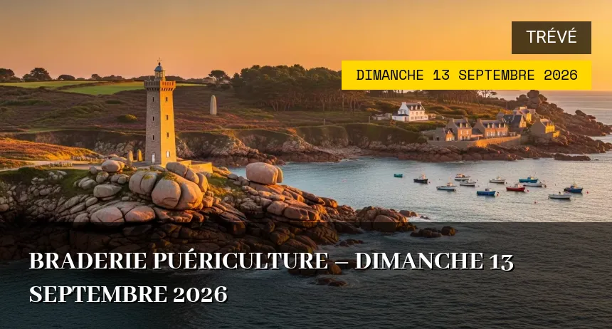 Affiche de l'événement : Braderie puériculture – Dimanche 13 Septembre 2026